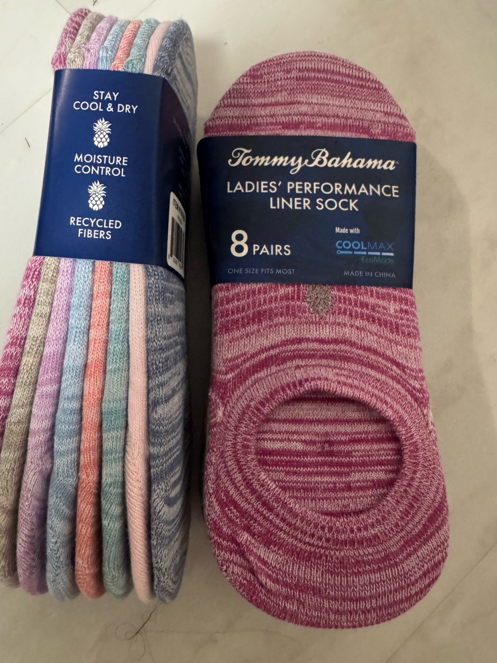 Tommy Bahama Women Performance Liner Socks - 8 Pairs - Pack of 2